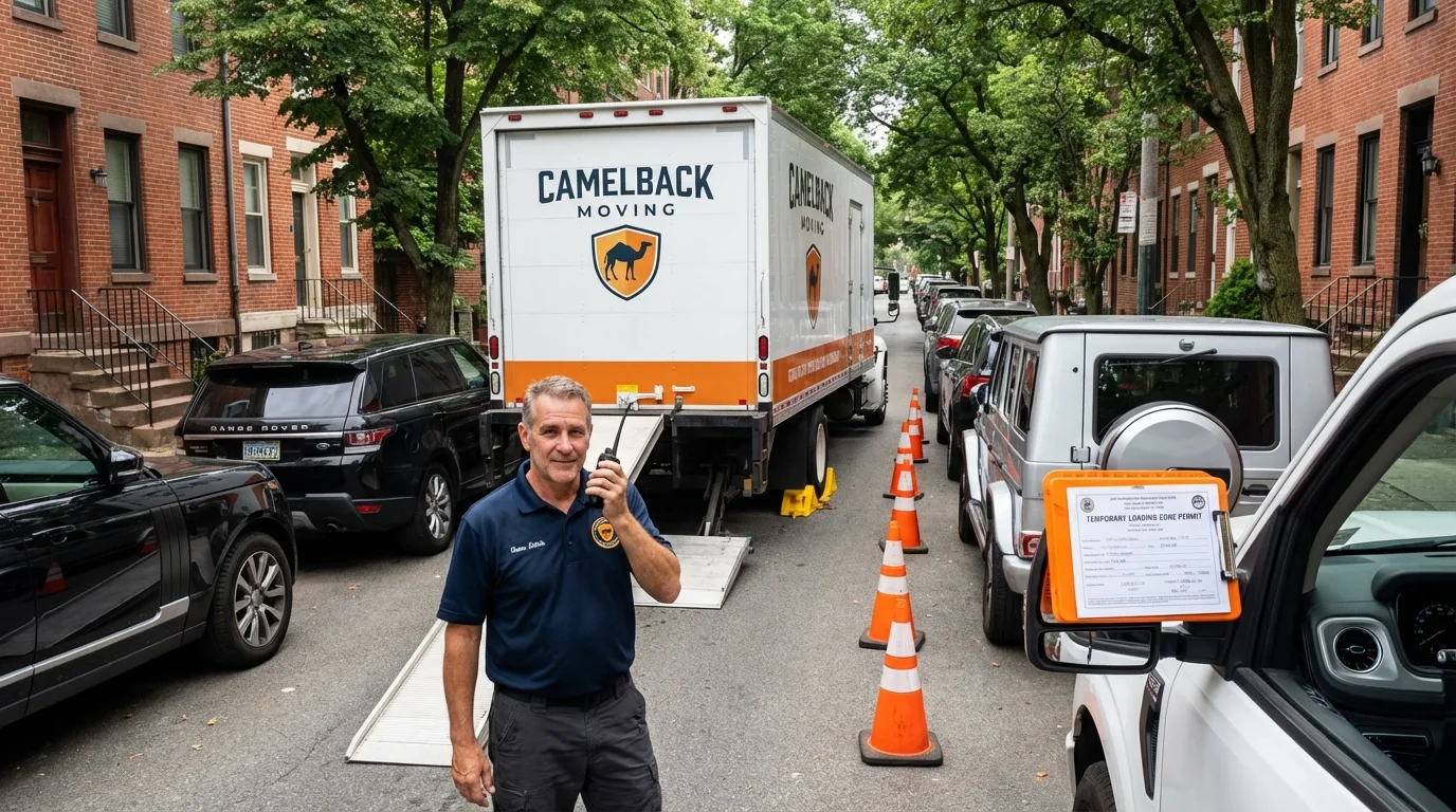 City street loading permit setup in East Longmeadow, MA